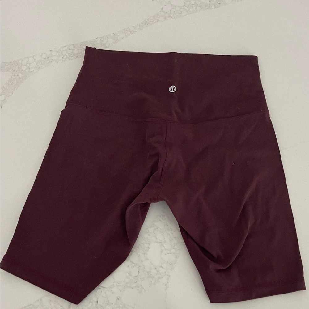 lululemon athletica Women's Burgundy Bike Shorts
